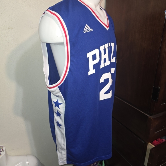 NWT Adidas Mens Philadelphia 76ers Simmons #25 Blue Dri-Fit Jersey Size XL - Picture 7 of 7